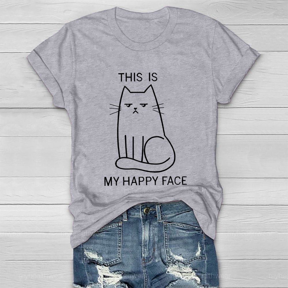 This Is My Happy Face Healthwear T-shirt