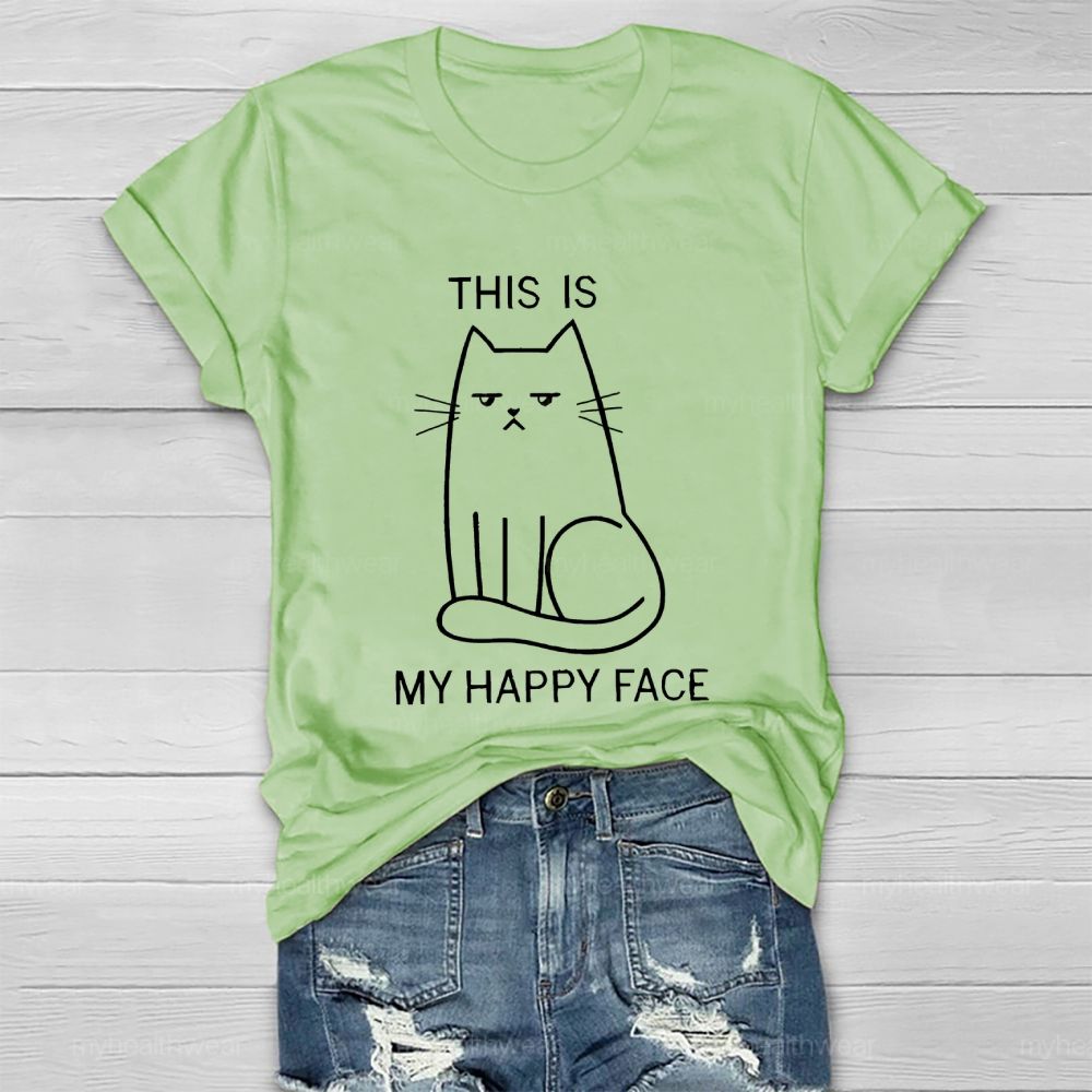 This Is My Happy Face Healthwear T-shirt
