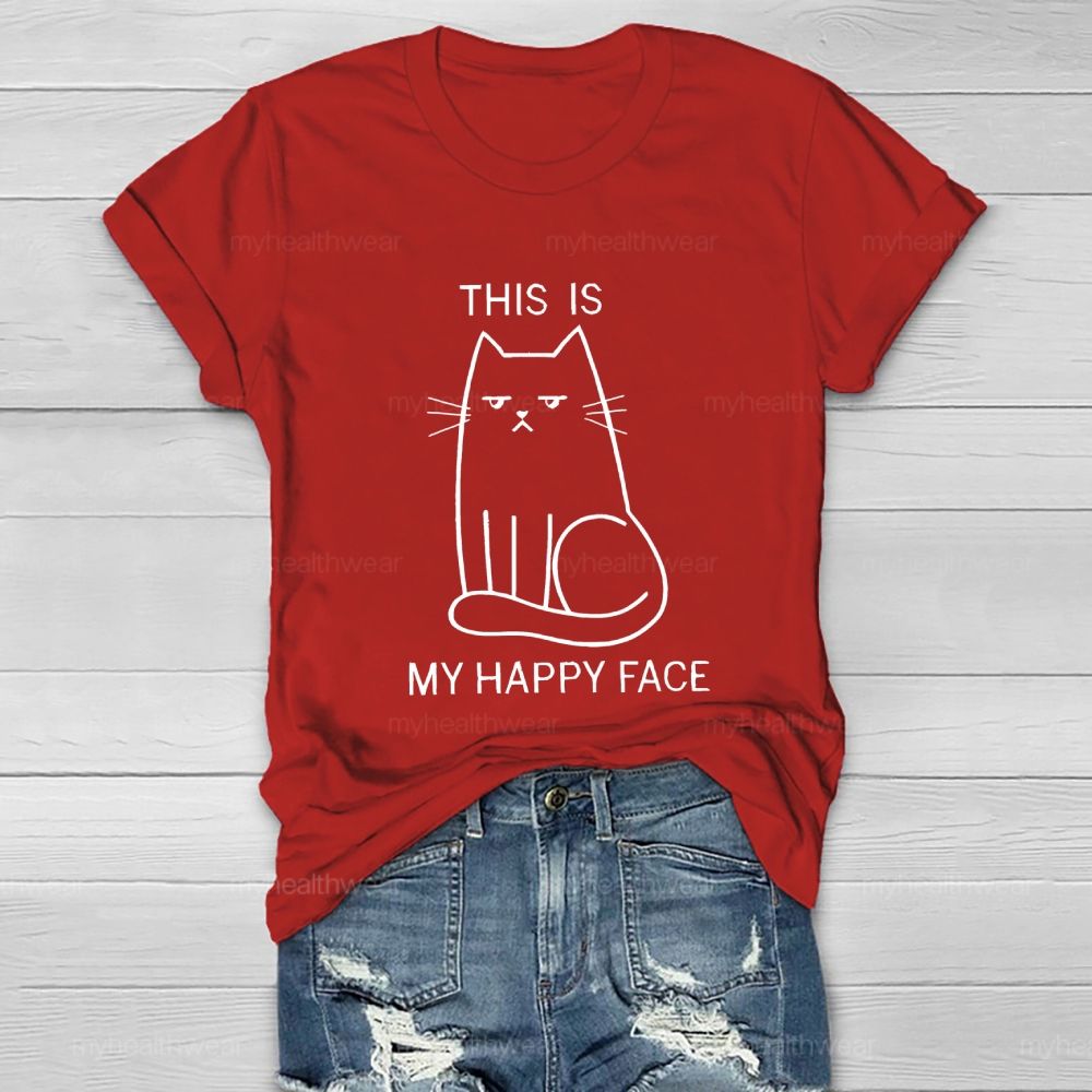 This Is My Happy Face Healthwear T-shirt