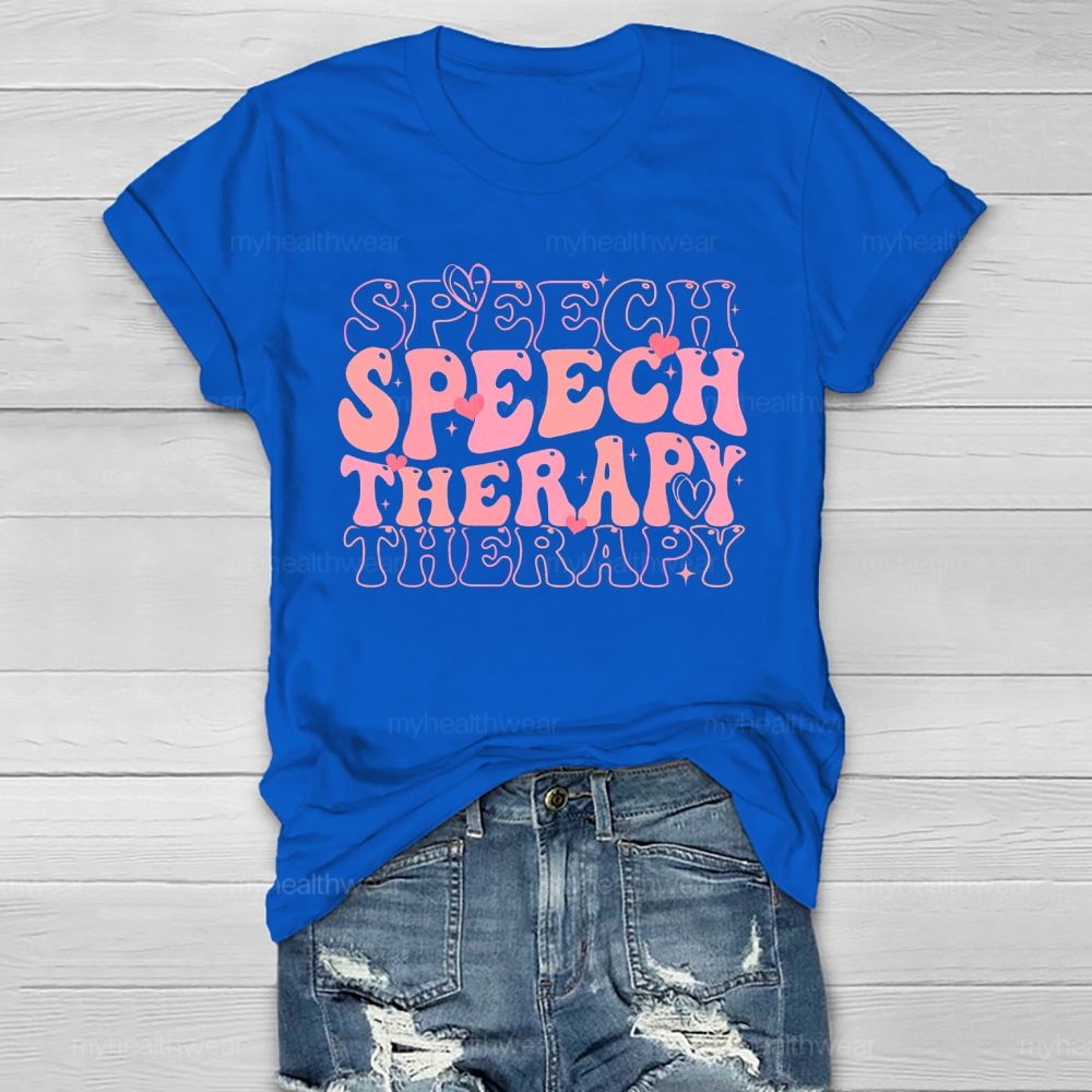 Speech Therapy Love Letters Graphics Healthwear T-shirt