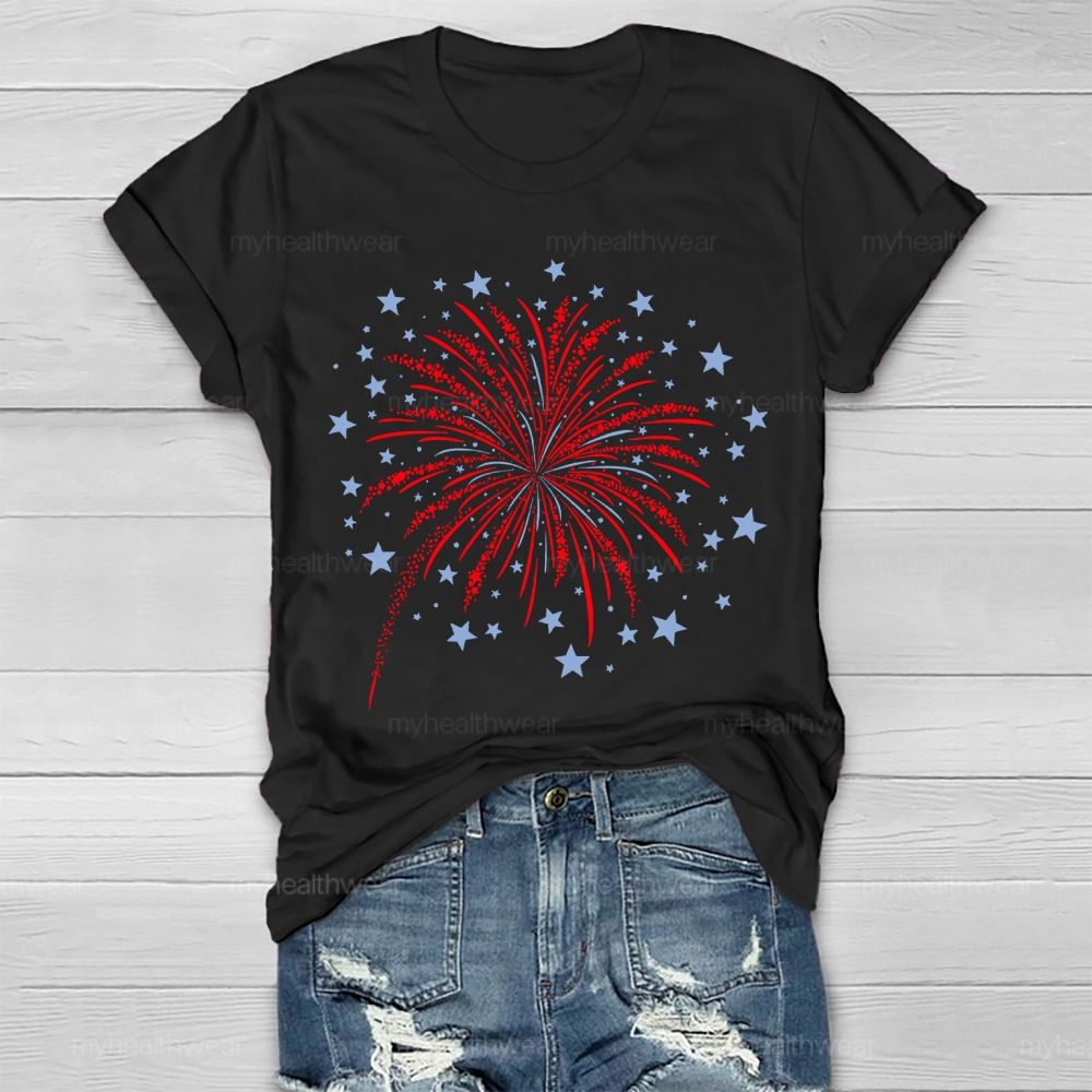 Stars Fireworks Healthwear T-shirt
