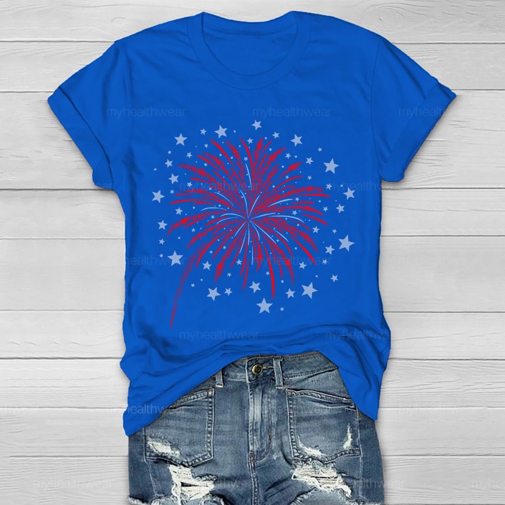 Stars Fireworks Healthwear T-shirt