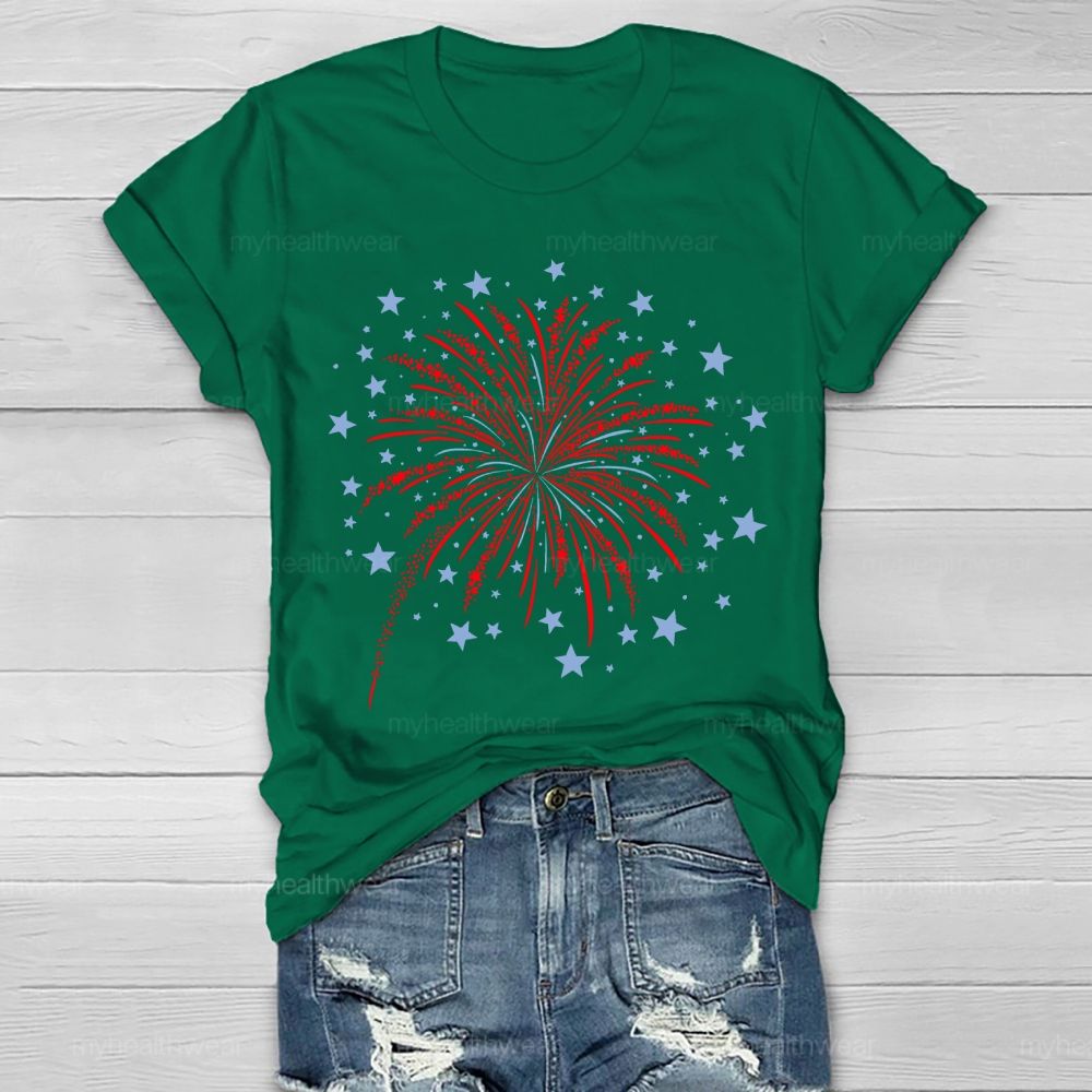 Stars Fireworks Healthwear T-shirt