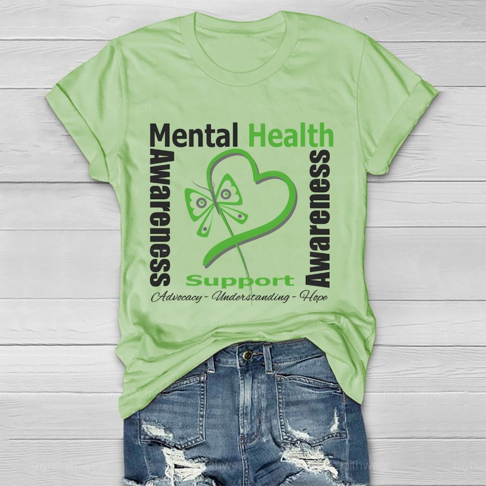 Mental Health Awareness Support Advocacy Understanding Healthwear T-shirt