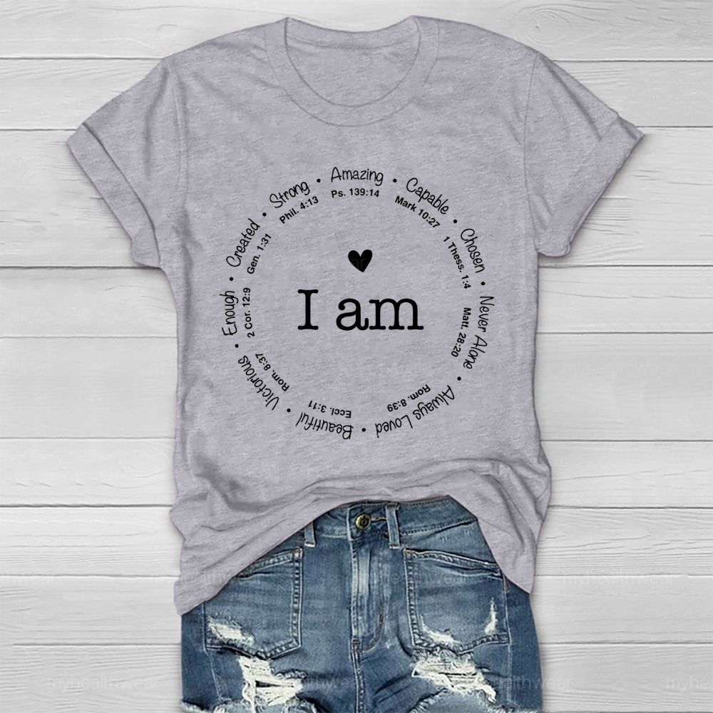 I Am Amazing Capable Chosen Healthwear T-shirt