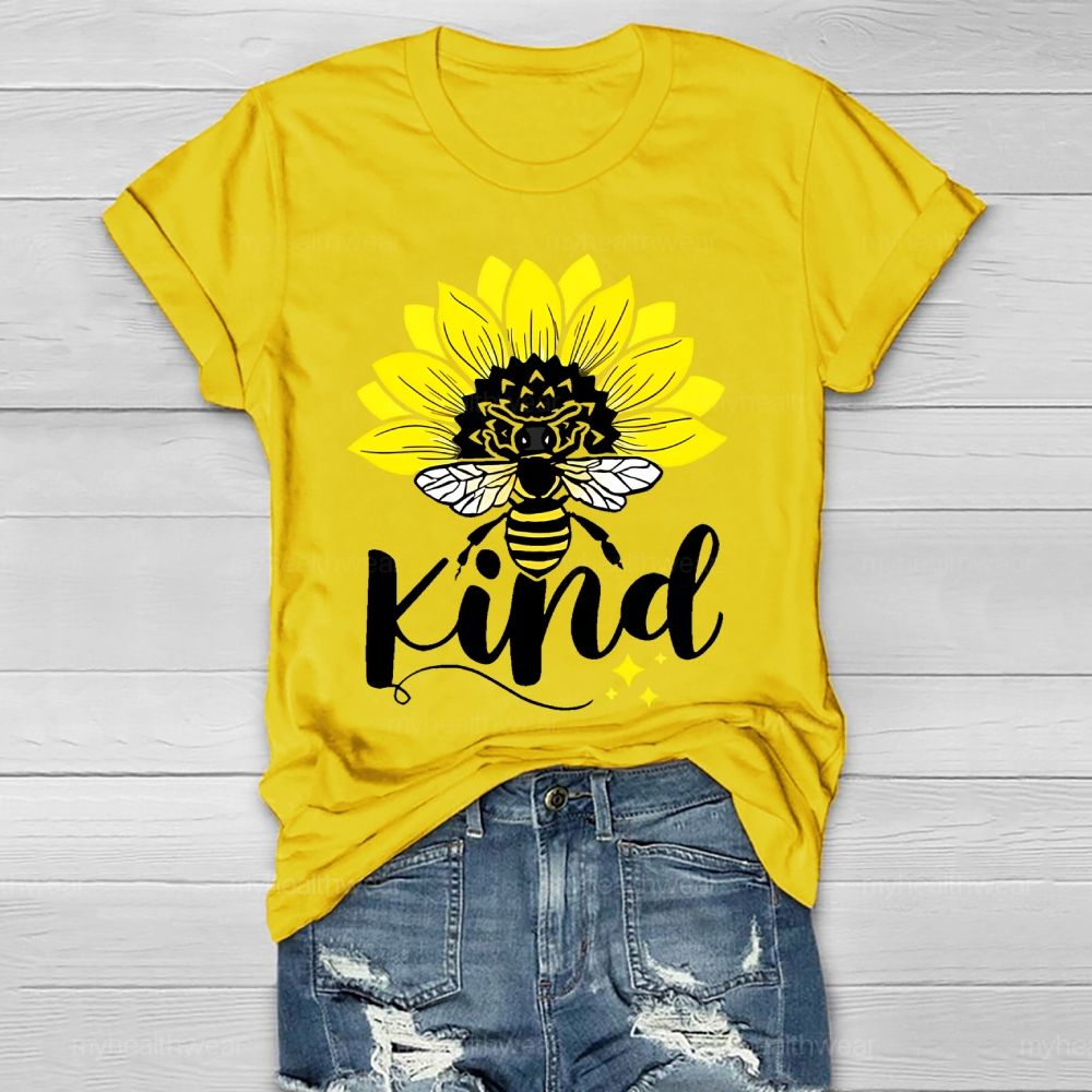 Bee Kind Sunflower Healthwear T-shirt