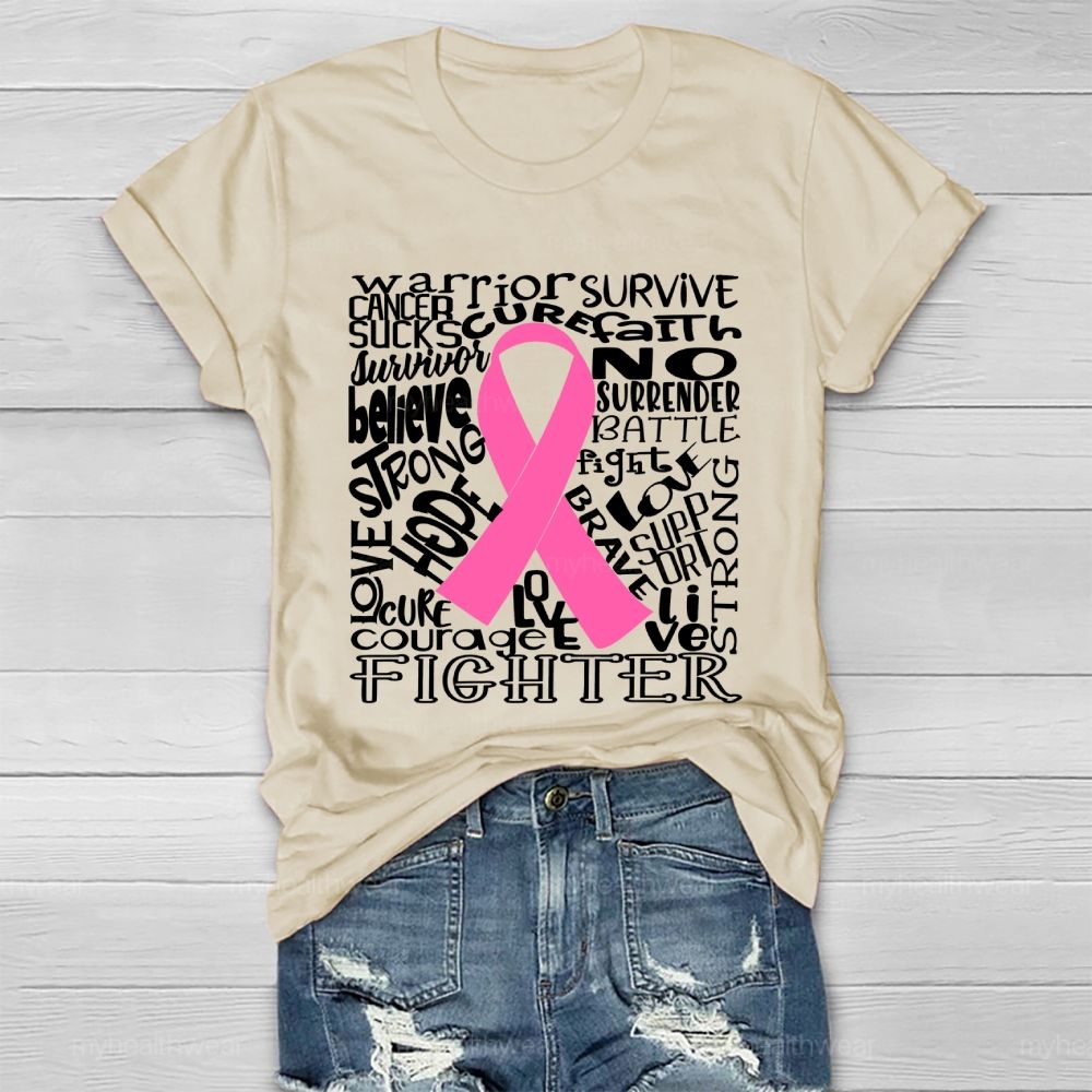 Warrior Survive Cancer Sucks Healthwear T-shirt