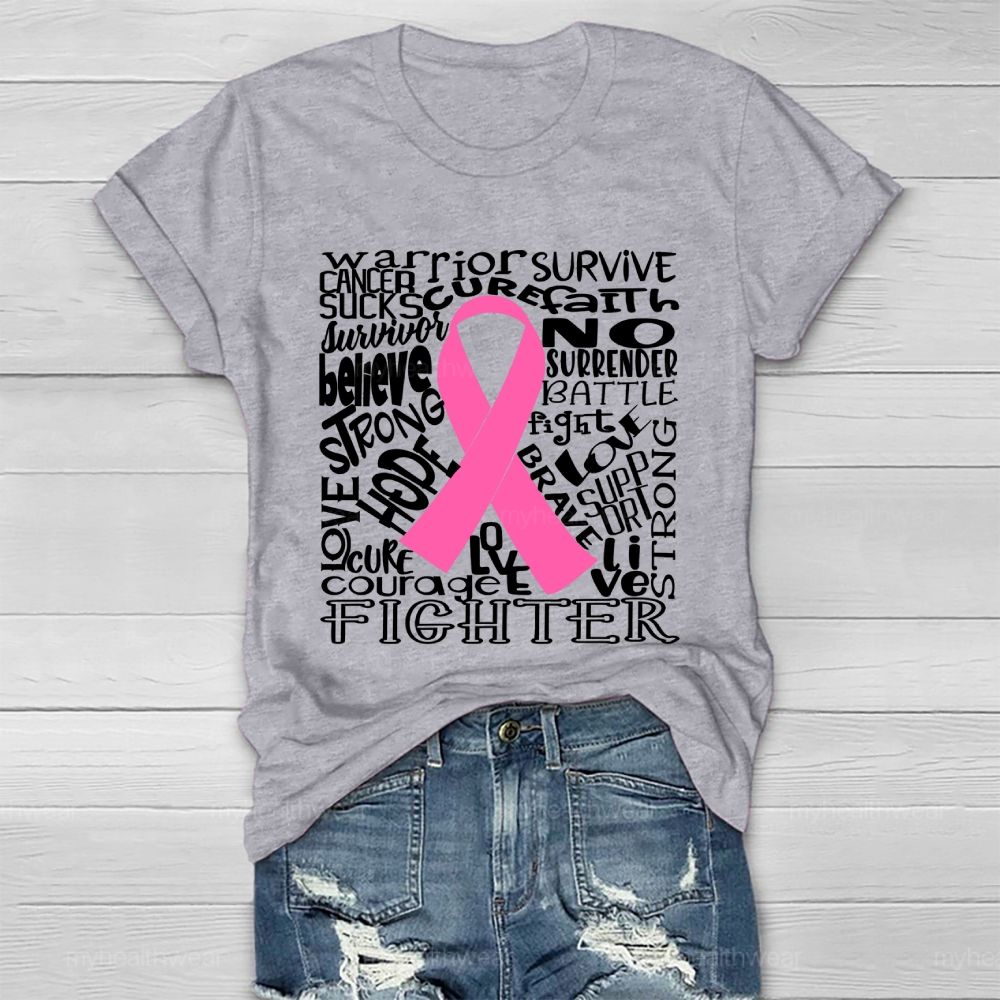 Warrior Survive Cancer Sucks Healthwear T-shirt