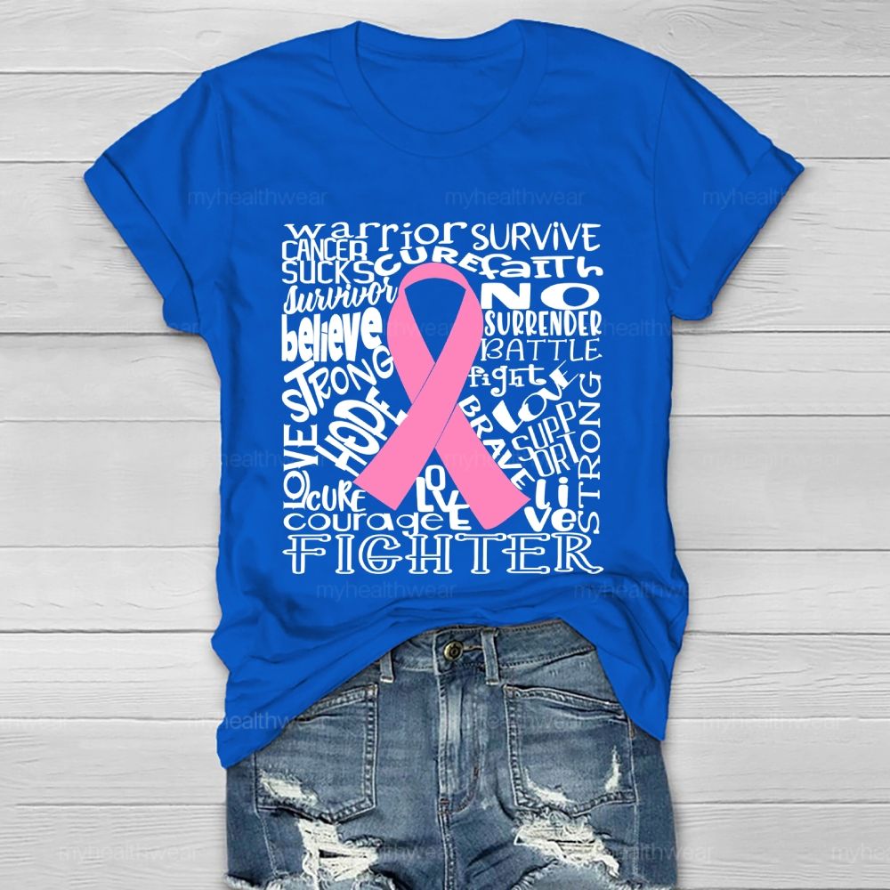 Warrior Survive Cancer Sucks Healthwear T-shirt