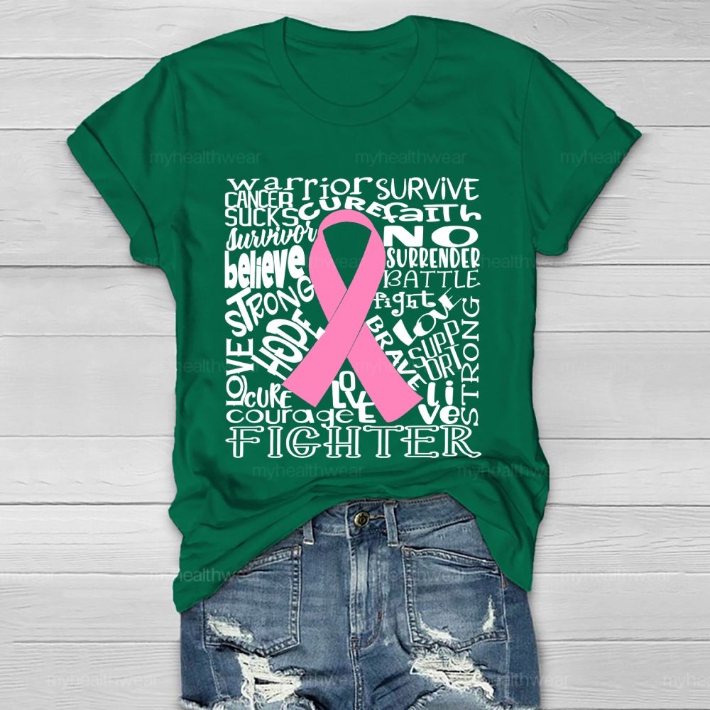 Warrior Survive Cancer Sucks Healthwear T-shirt