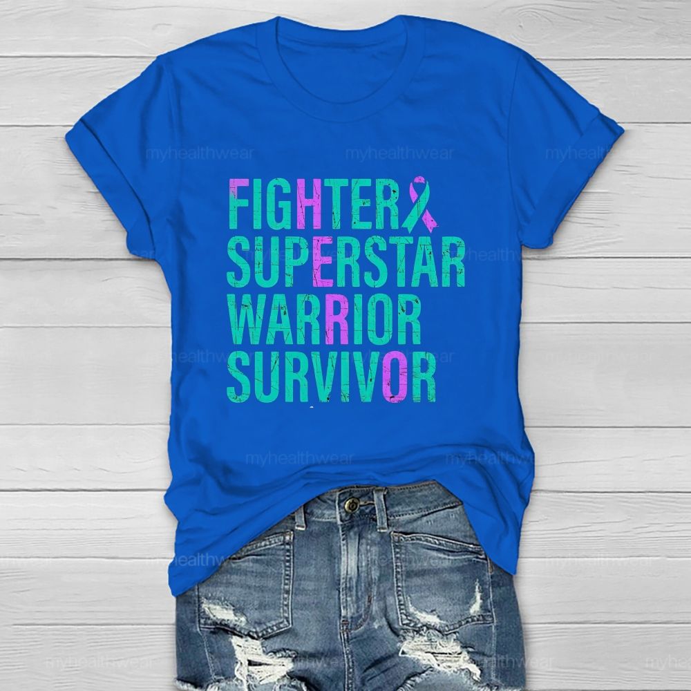 Fighter Superstar Warrior Survivor Healthwear T-Shirt