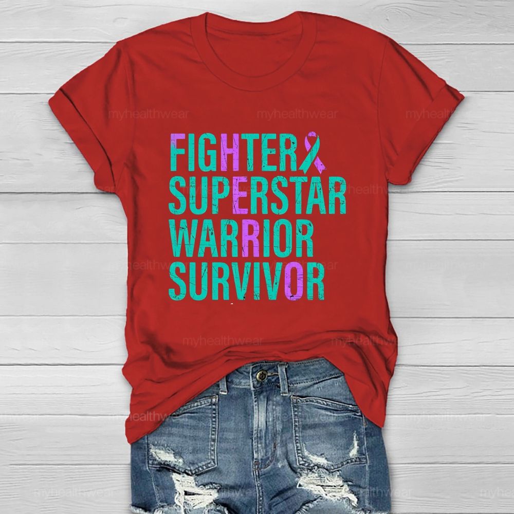 Fighter Superstar Warrior Survivor Healthwear T-Shirt