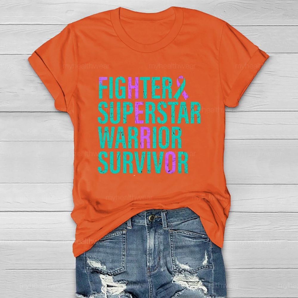 Fighter Superstar Warrior Survivor Healthwear T-Shirt