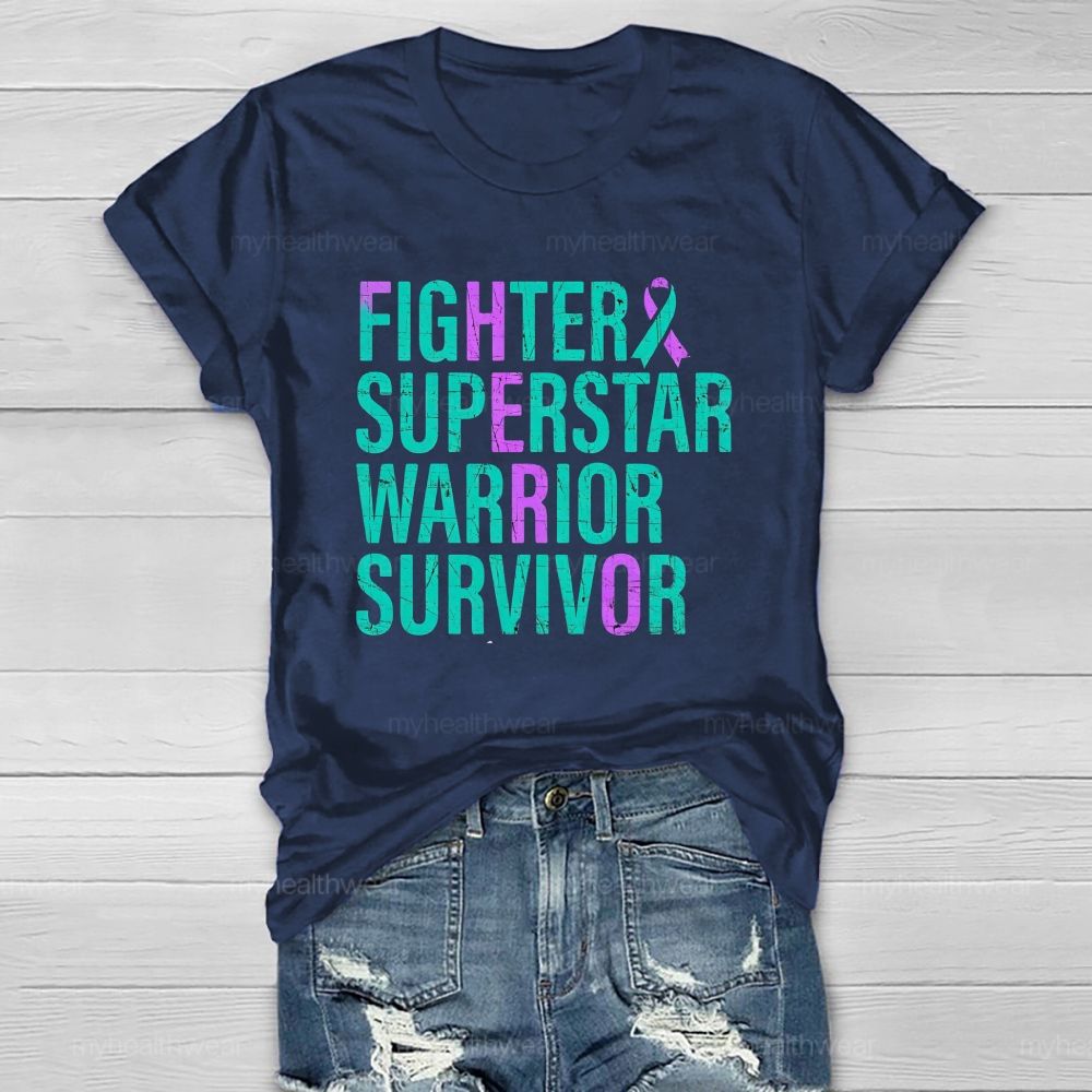 Fighter Superstar Warrior Survivor Healthwear T-Shirt