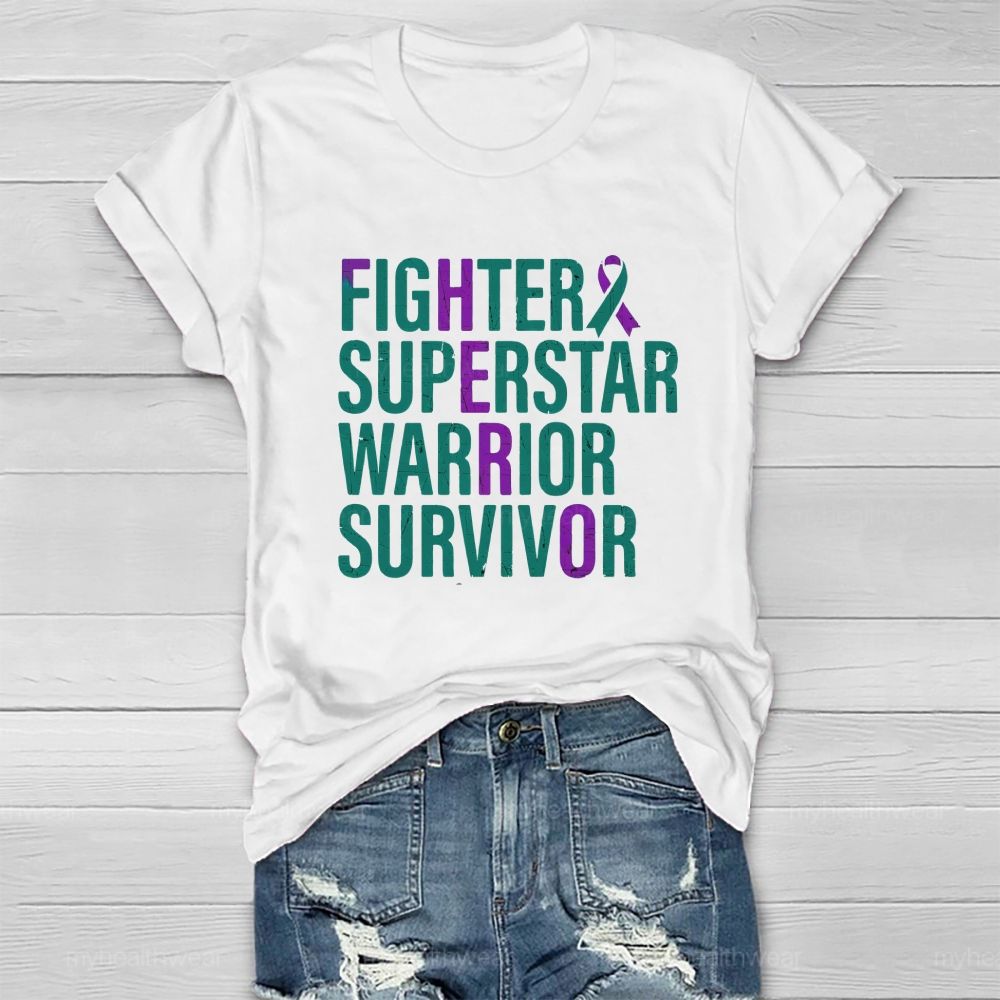 Fighter Superstar Warrior Survivor Healthwear T-Shirt