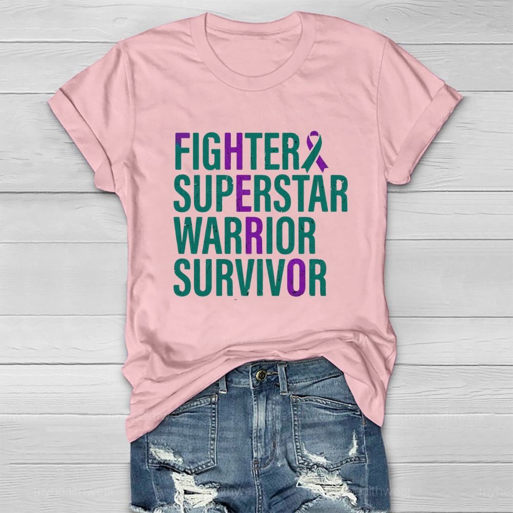 Fighter Superstar Warrior Survivor Healthwear T-Shirt