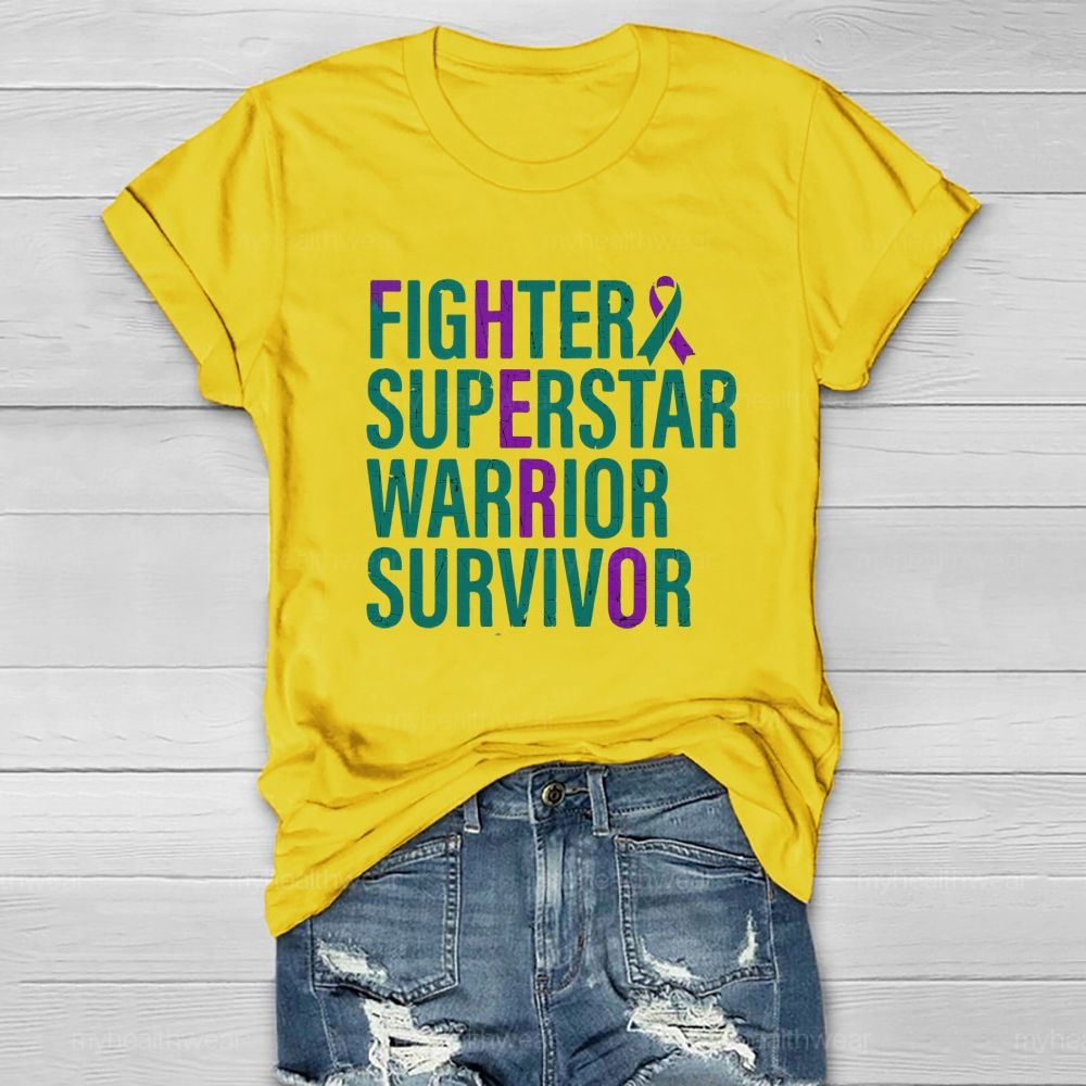 Fighter Superstar Warrior Survivor Healthwear T-Shirt