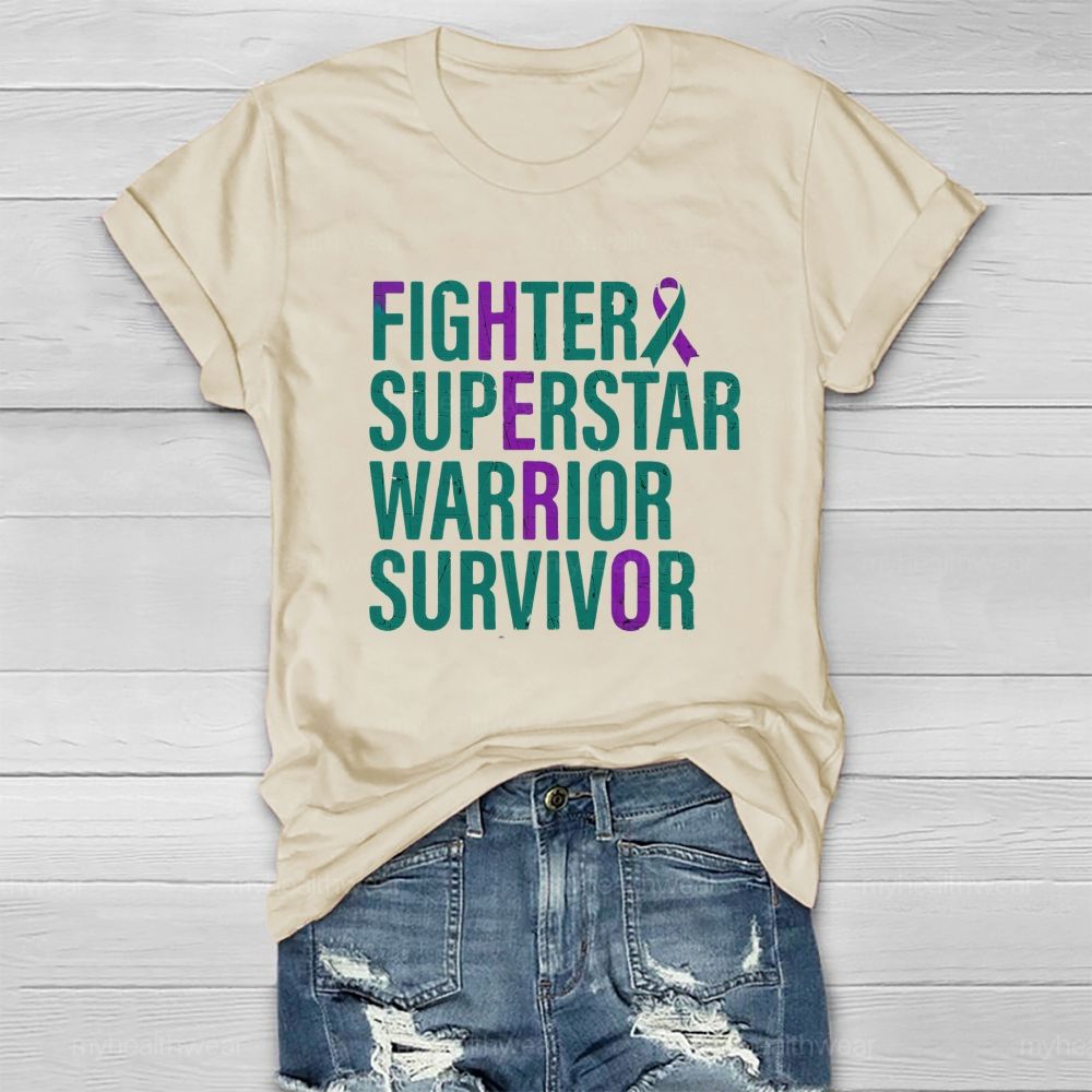 Fighter Superstar Warrior Survivor Healthwear T-Shirt