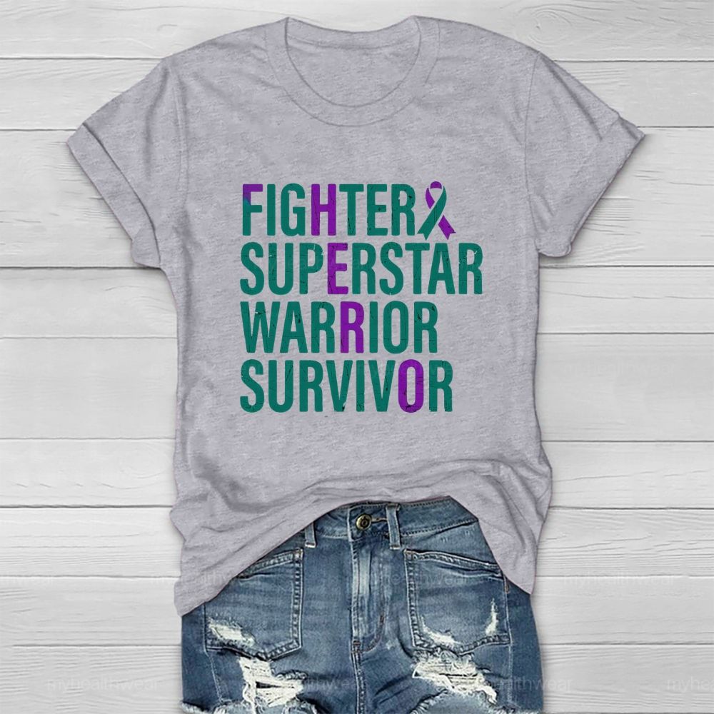 Fighter Superstar Warrior Survivor Healthwear T-Shirt