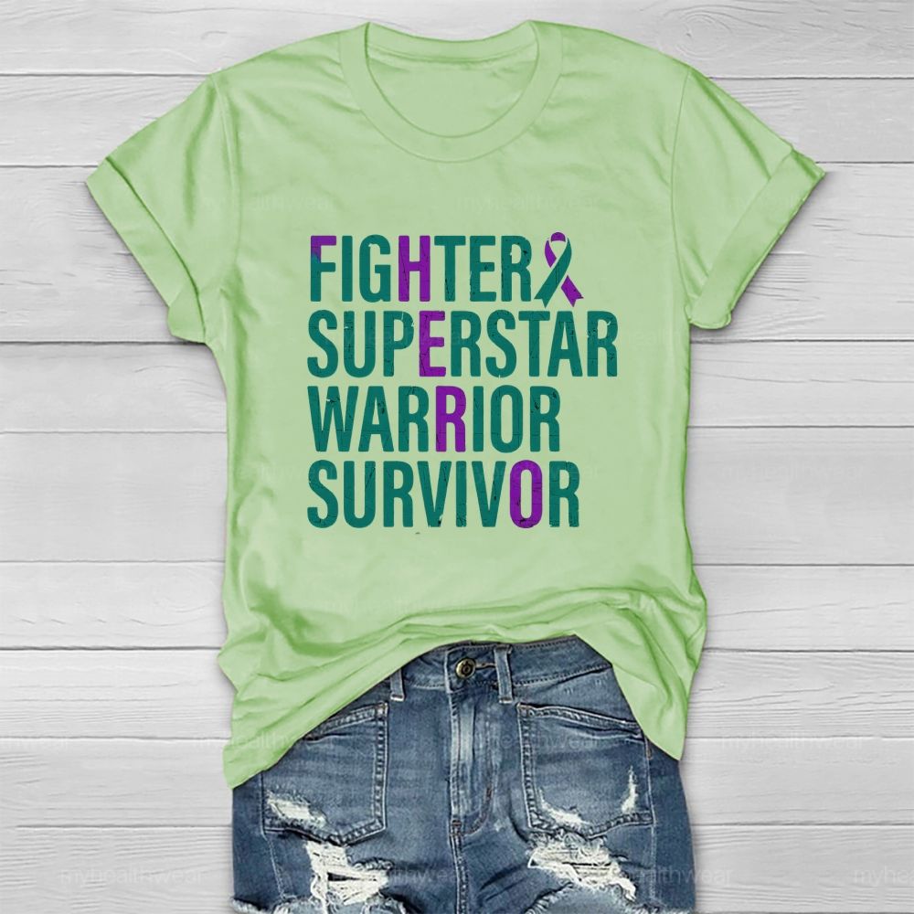 Fighter Superstar Warrior Survivor Healthwear T-Shirt