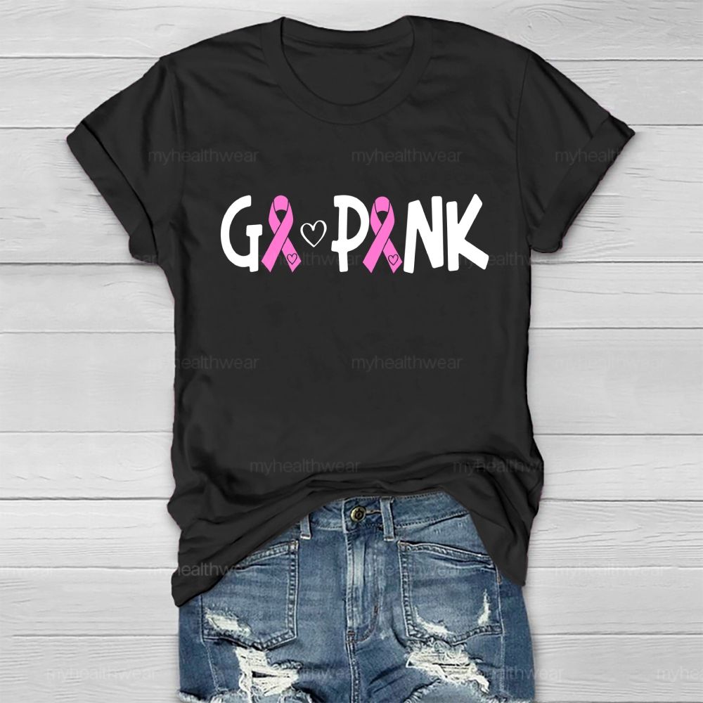 Go Pink Fighting Healthwear T-shirt