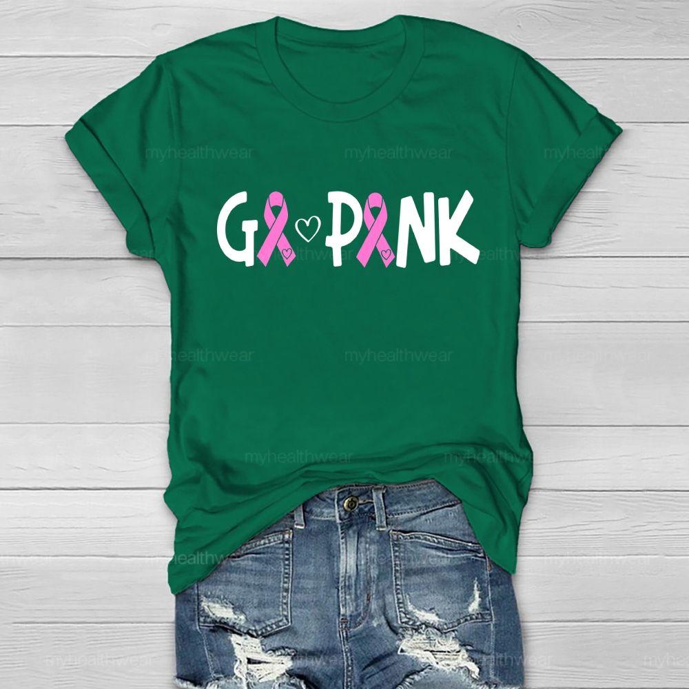 Go Pink Fighting Healthwear T-shirt