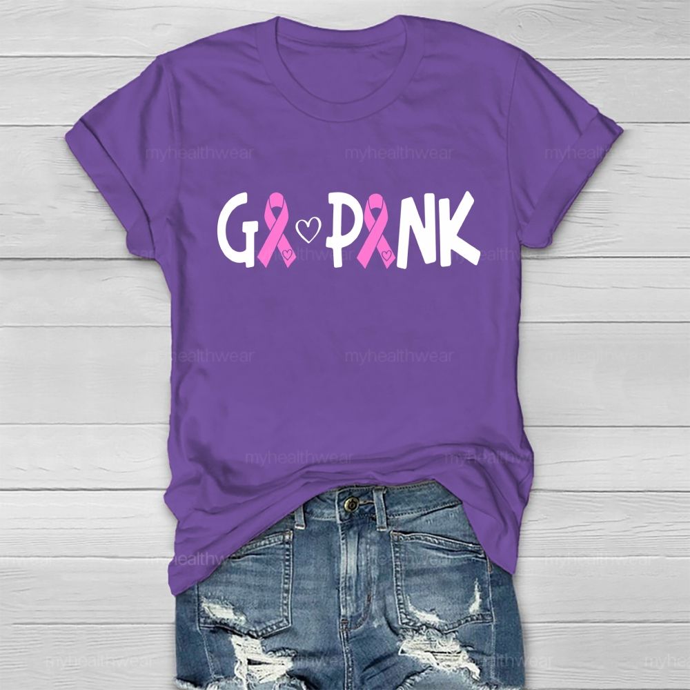 Go Pink Fighting Healthwear T-shirt