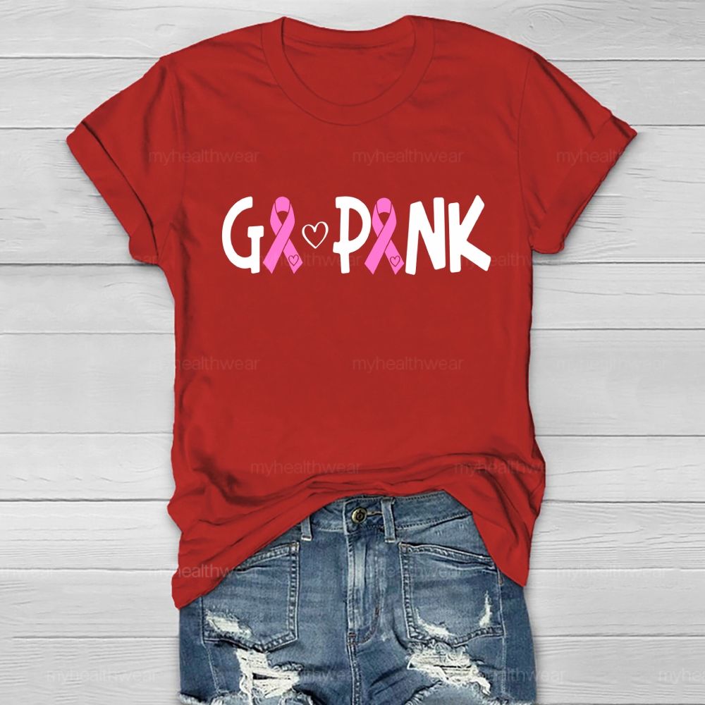 Go Pink Fighting Healthwear T-shirt