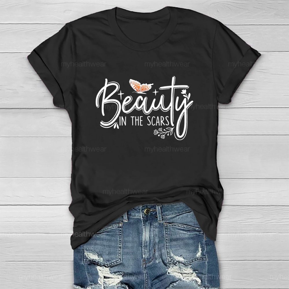 Beauty IN The Scars Butterfly Healthwear T-shirt