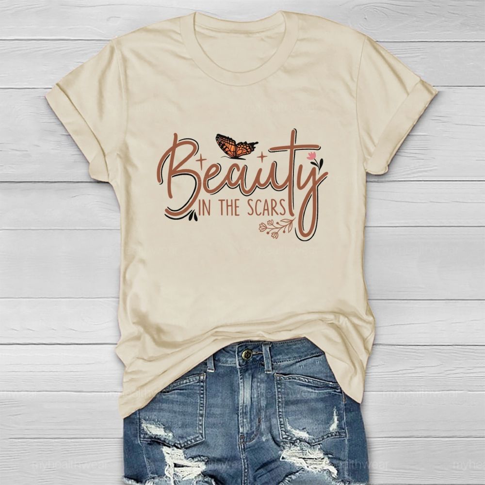 Beauty IN The Scars Butterfly Healthwear T-shirt