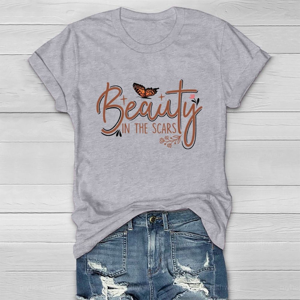 Beauty IN The Scars Butterfly Healthwear T-shirt