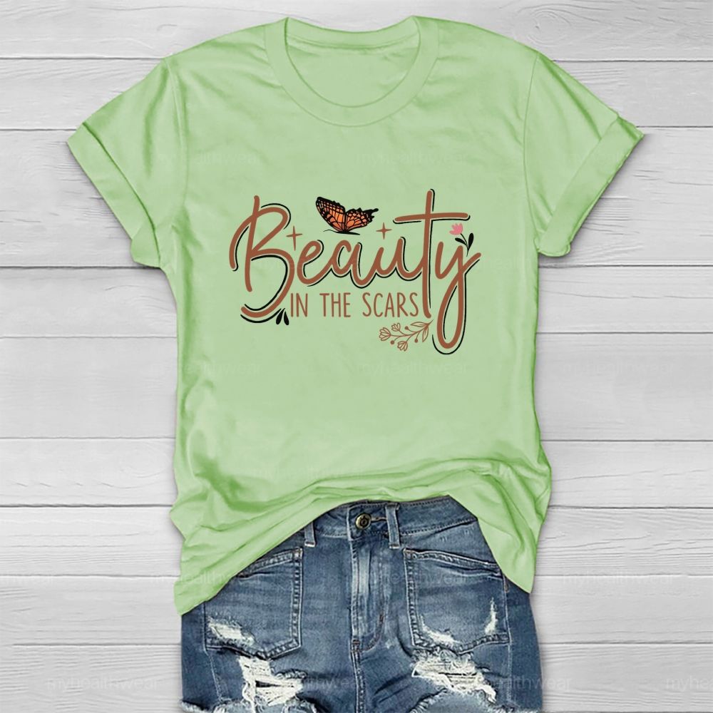 Beauty IN The Scars Butterfly Healthwear T-shirt