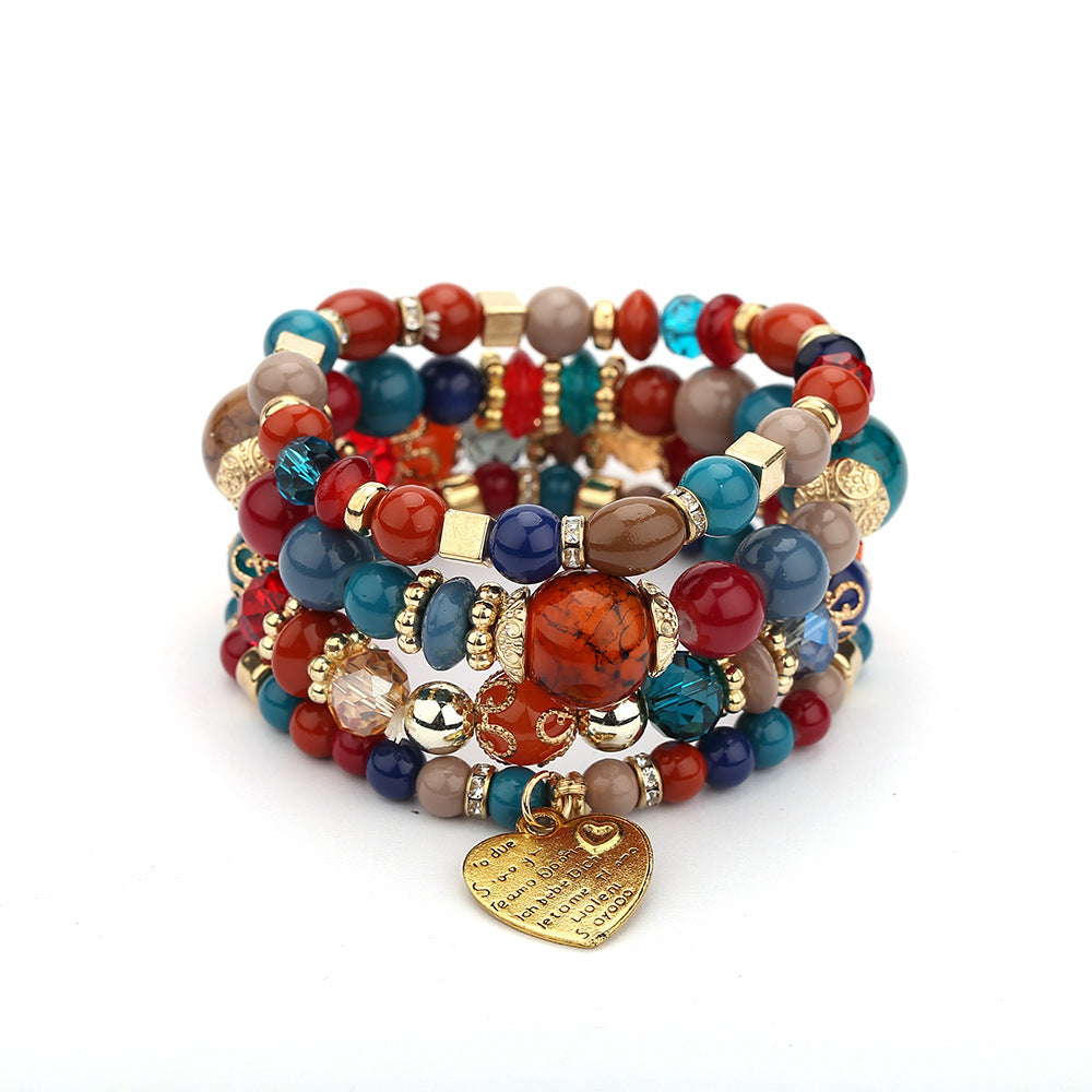 Bohemian Style Multi-Layered Bracelet