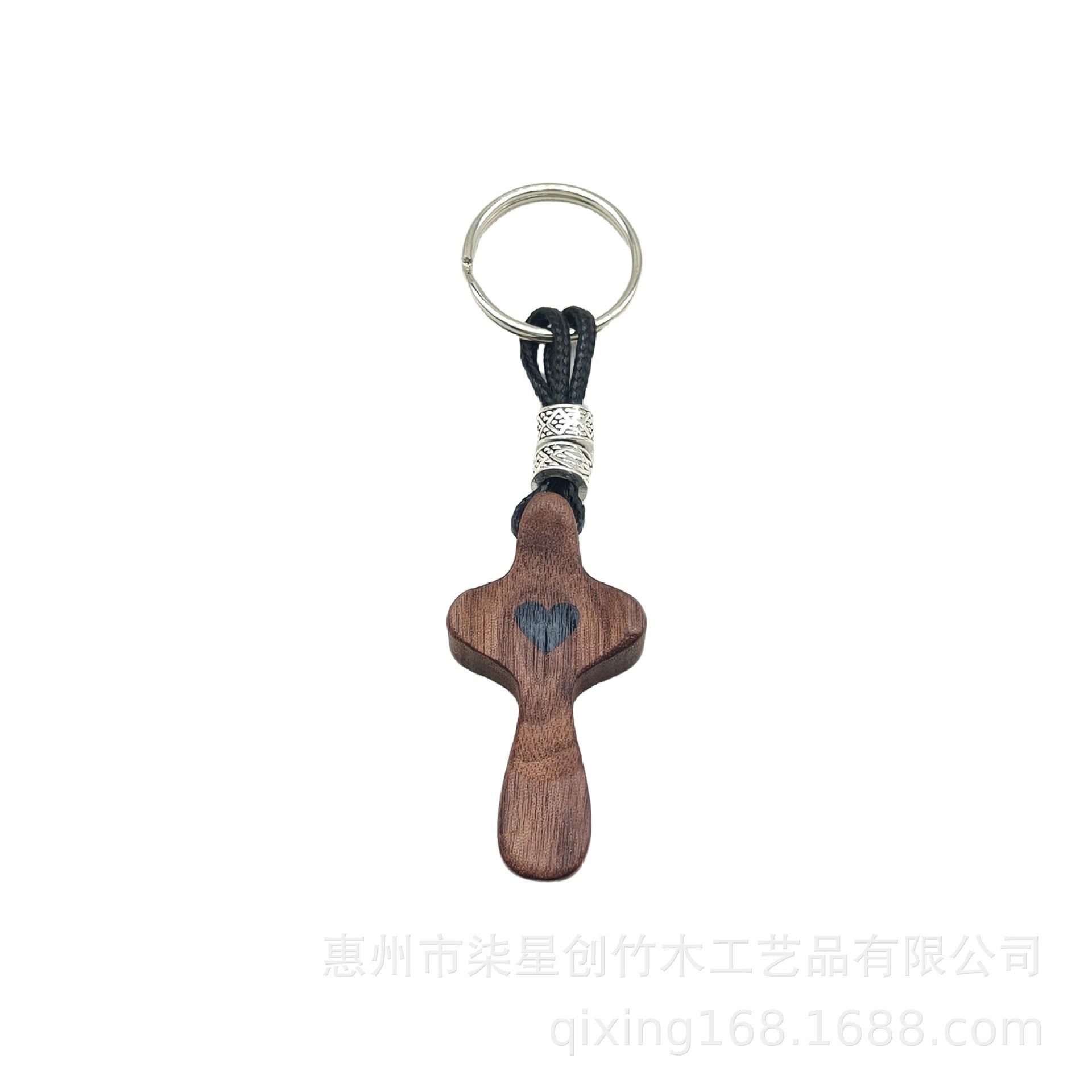 Cross-Shaped American Walnut Wood Handle