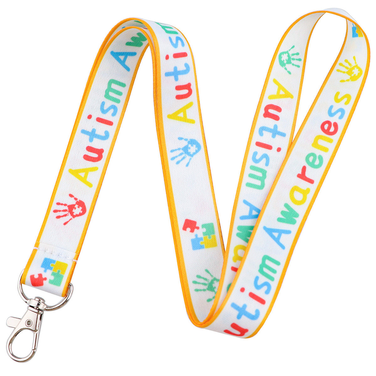 Autism Awareness Puzzle Piece Phone Lanyard/Keychain Accessory
