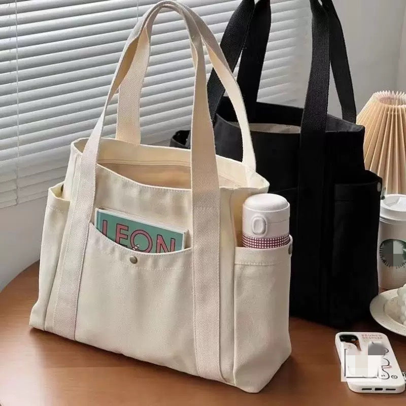 Large-Capacity Canvas Tote Bag
