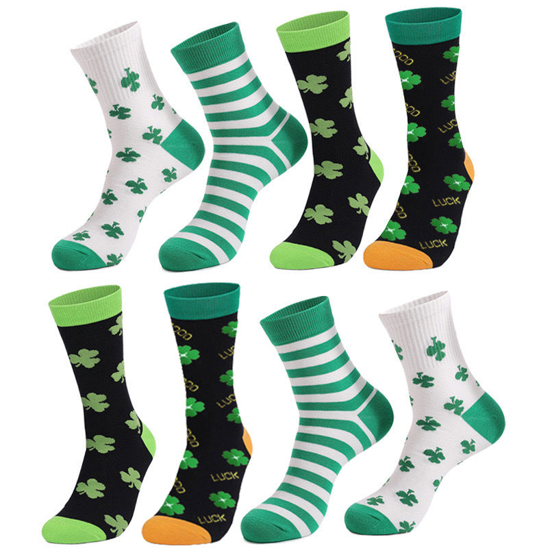 St. Patrick's Day Thick Mid-Calf Cotton Socks