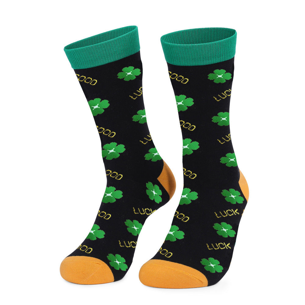St. Patrick's Day Thick Mid-Calf Cotton Socks