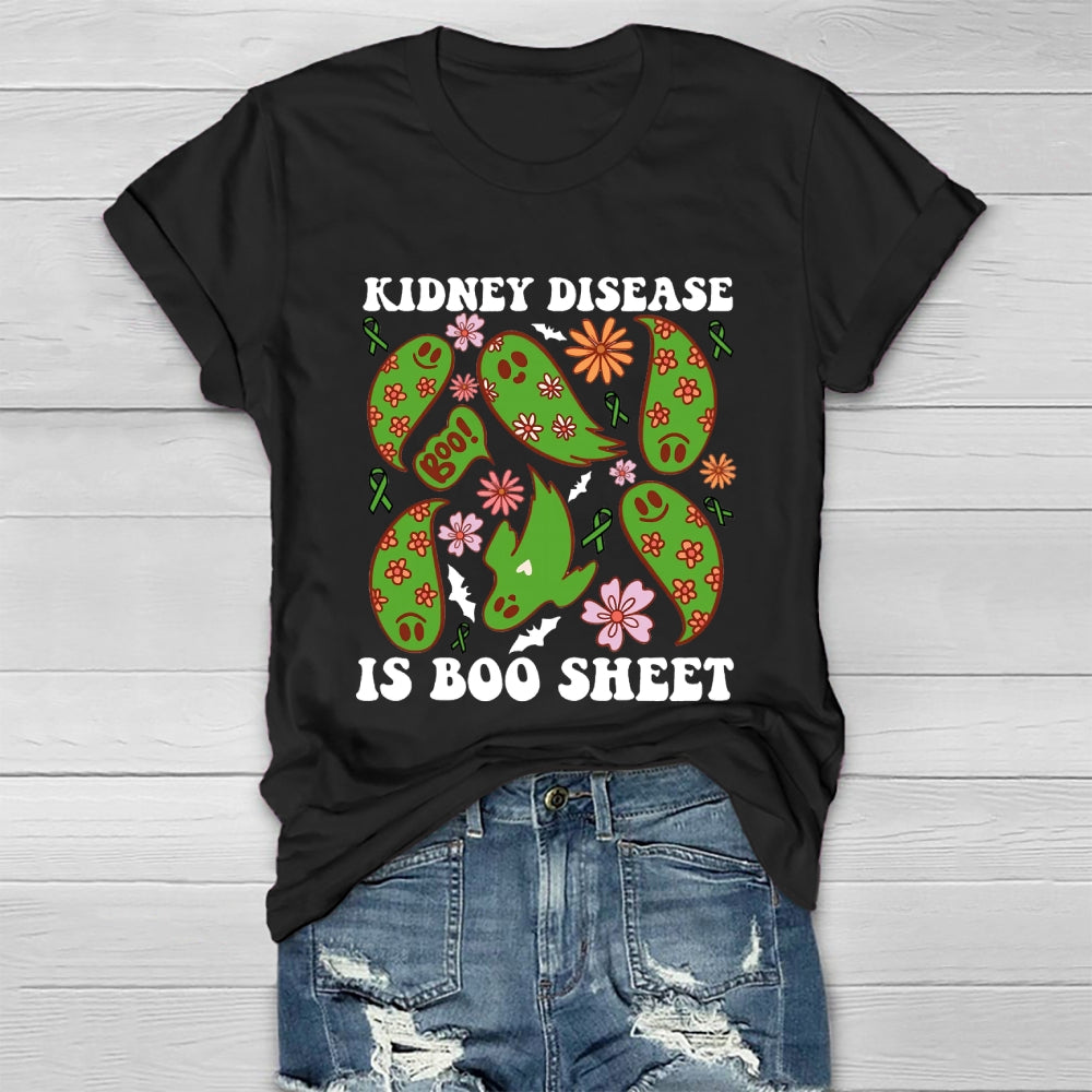 Kidney Cancer Is Boo Sheet Halloween T-shirt