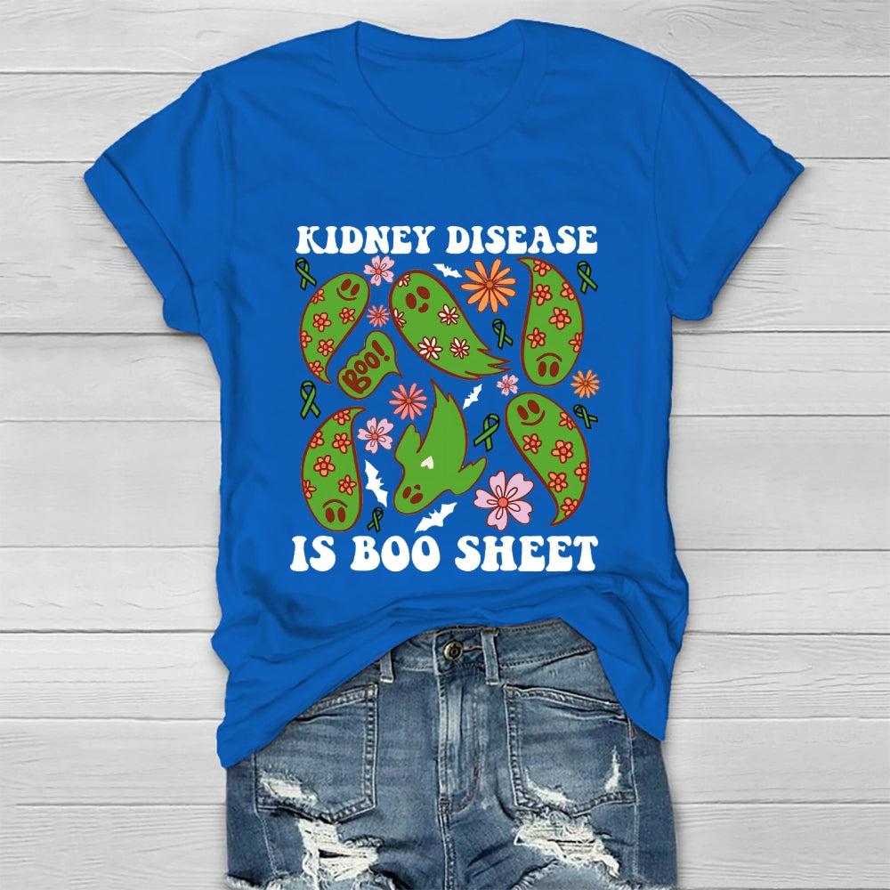 Kidney Cancer Is Boo Sheet Halloween T-shirt