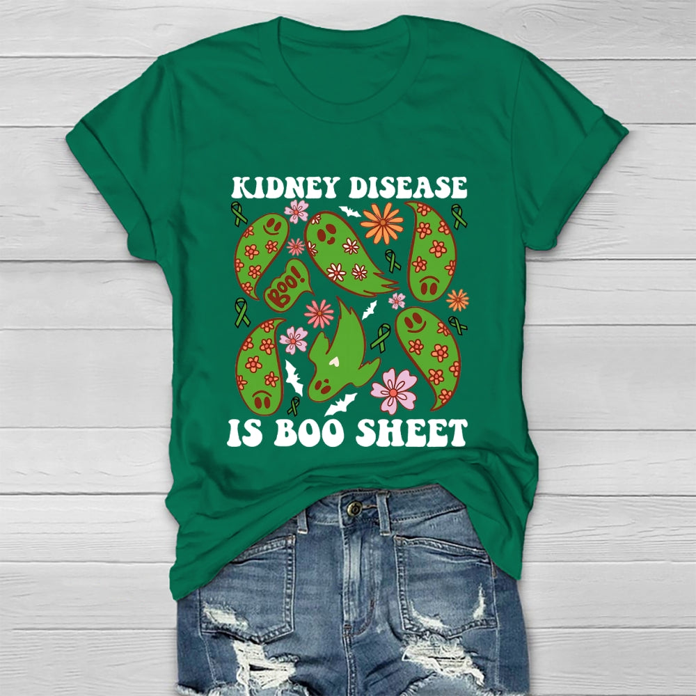 Kidney Cancer Is Boo Sheet Halloween T-shirt