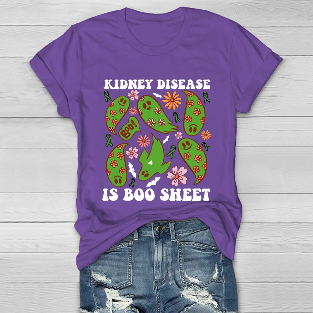 Kidney Cancer Is Boo Sheet Halloween T-shirt