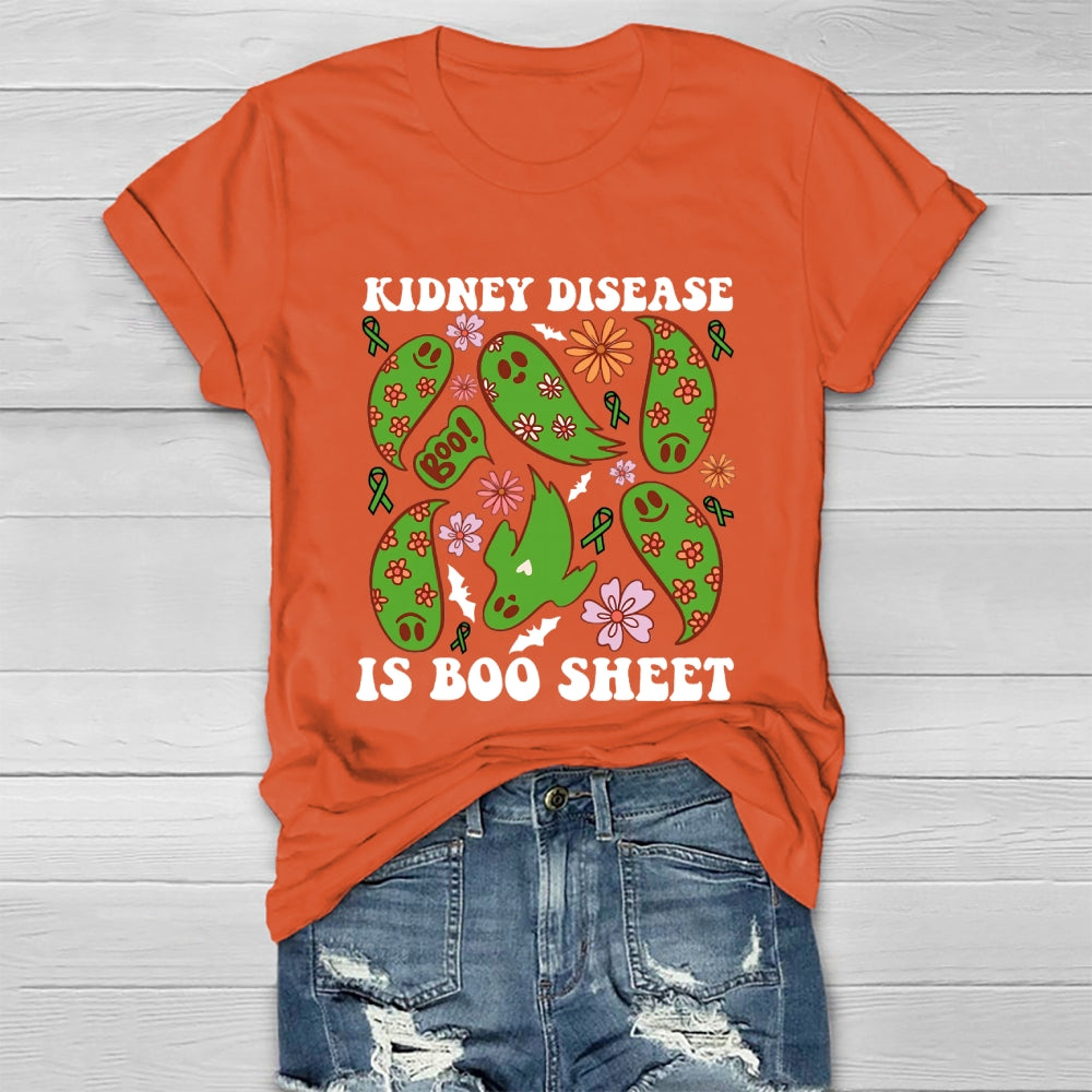 Kidney Cancer Is Boo Sheet Halloween T-shirt
