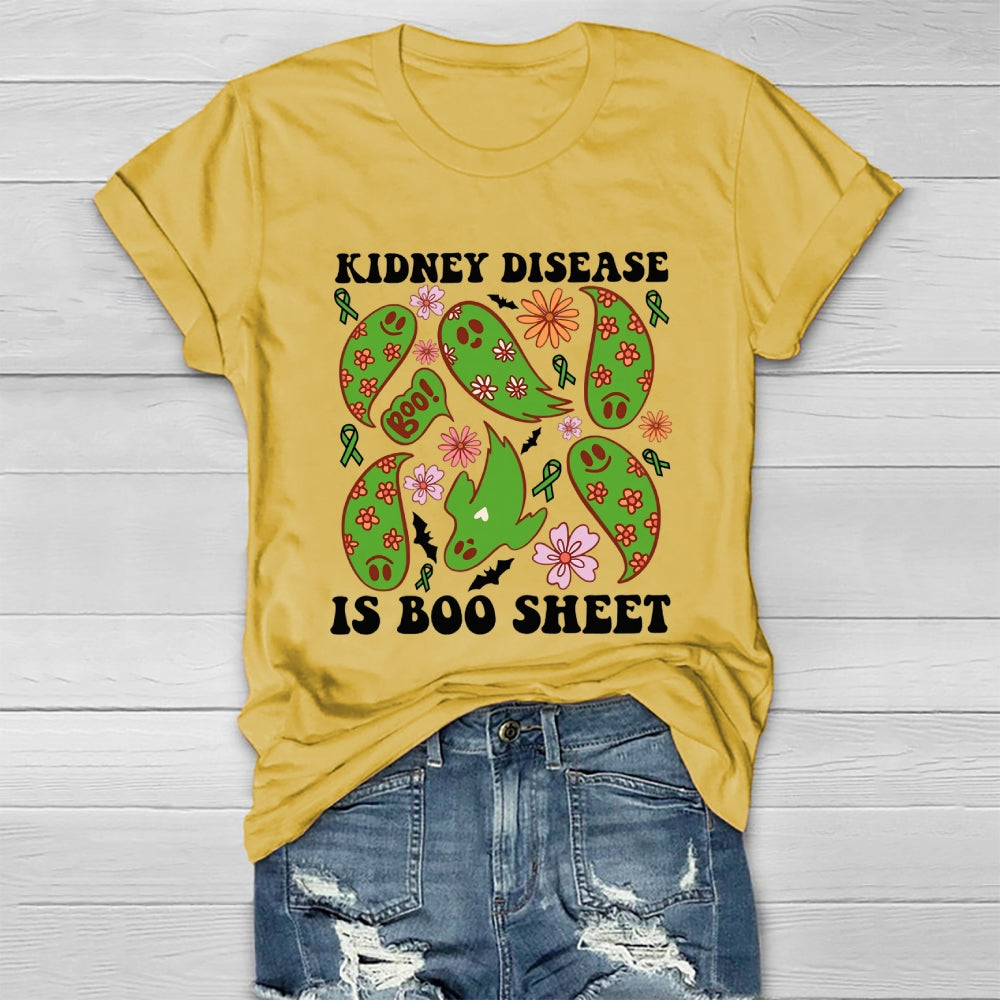 Kidney Cancer Is Boo Sheet Halloween T-shirt