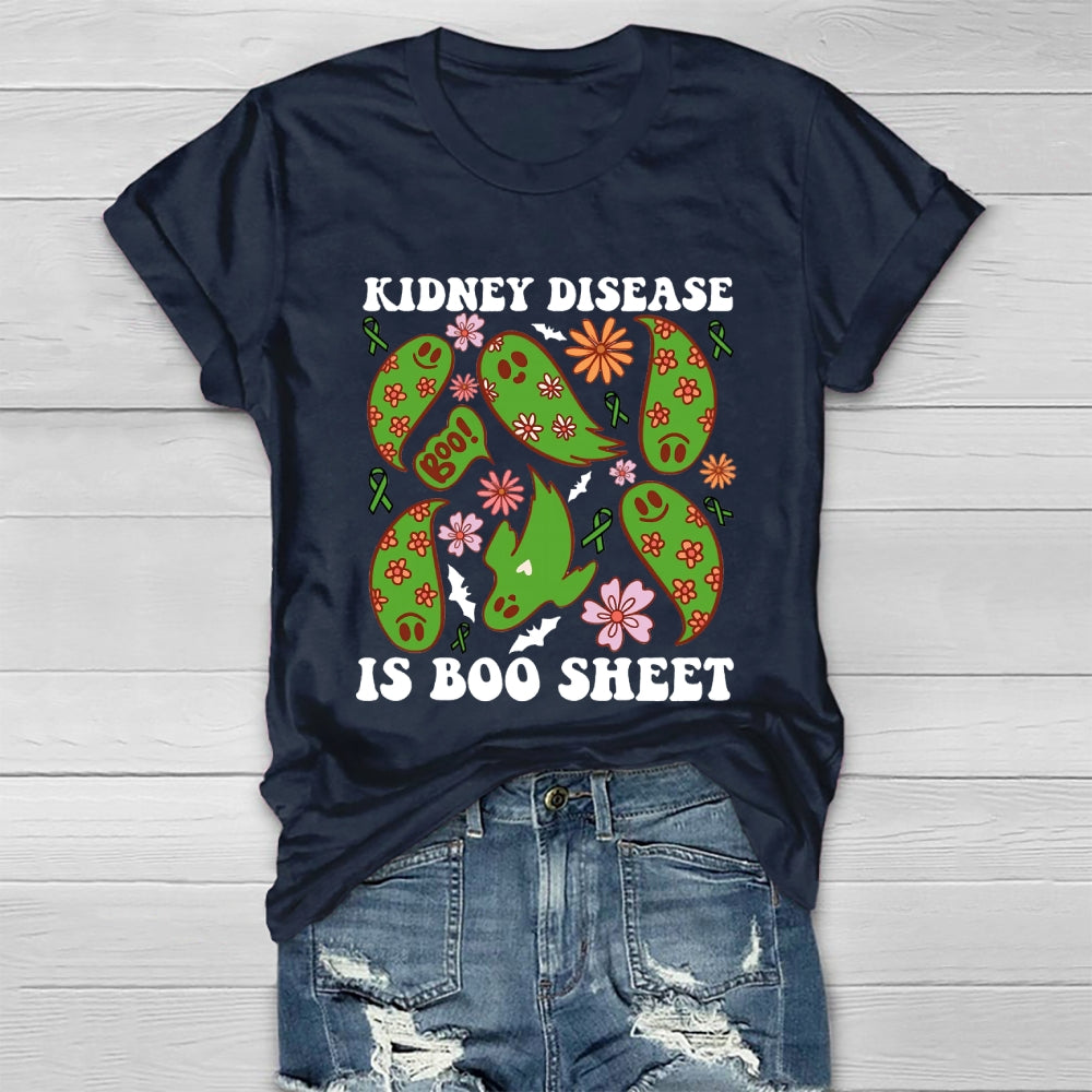 Kidney Cancer Is Boo Sheet Halloween T-shirt