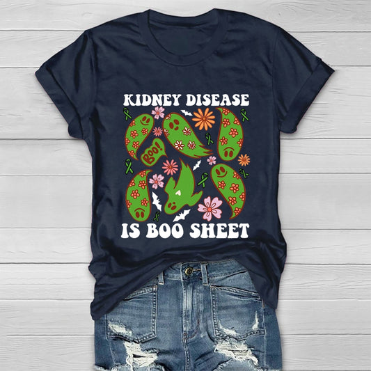 Kidney Cancer Is Boo Sheet Halloween T-shirt