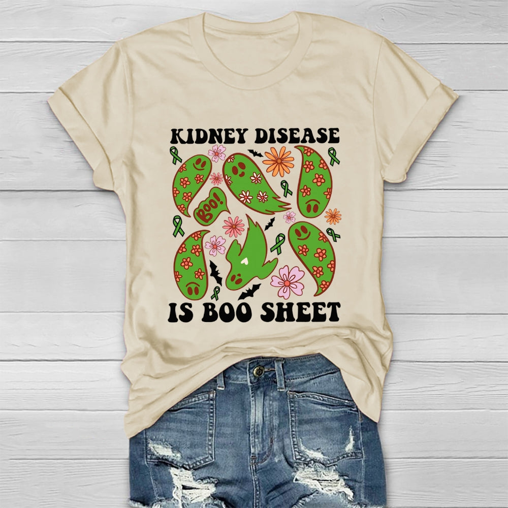 Kidney Cancer Is Boo Sheet Halloween T-shirt