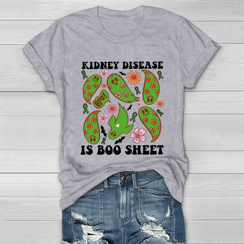 Kidney Cancer Is Boo Sheet Halloween T-shirt