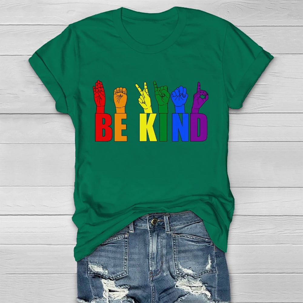 Be Kind Colorful Gestures  T-shirt