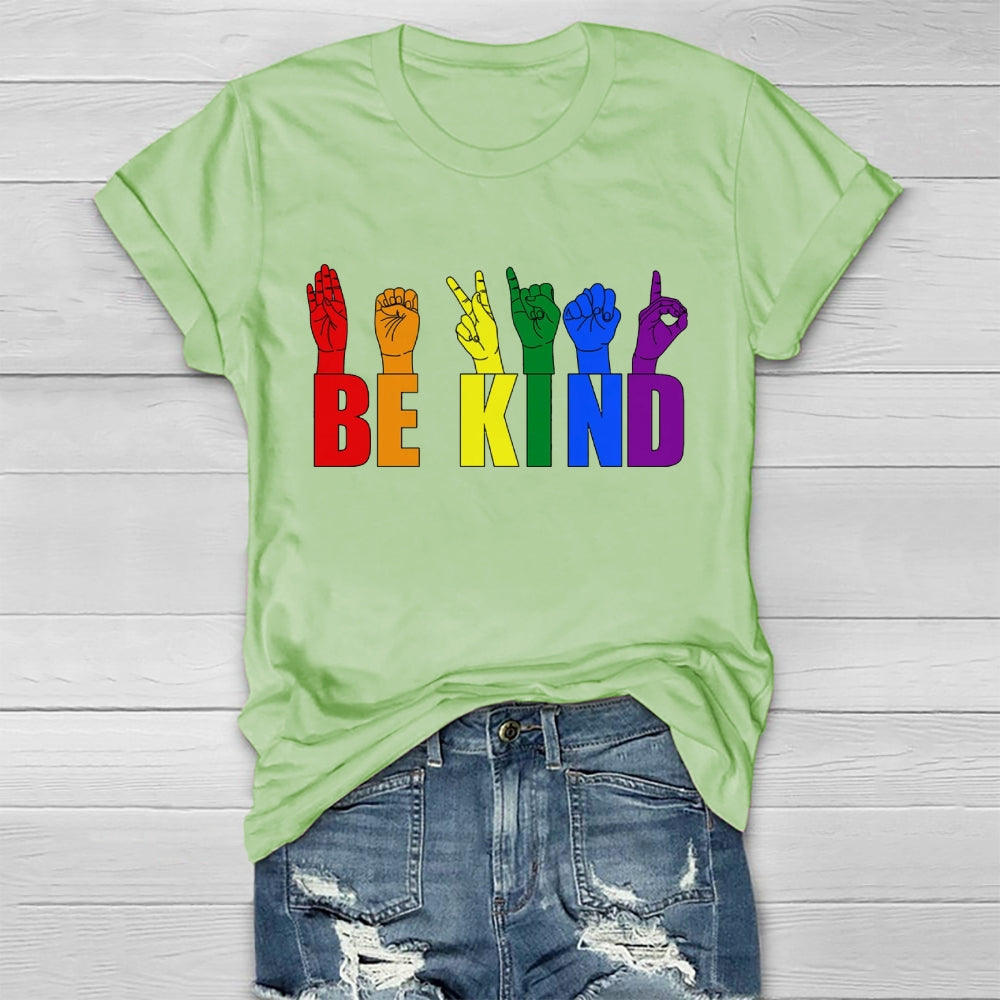 Be Kind Colorful Gestures  T-shirt
